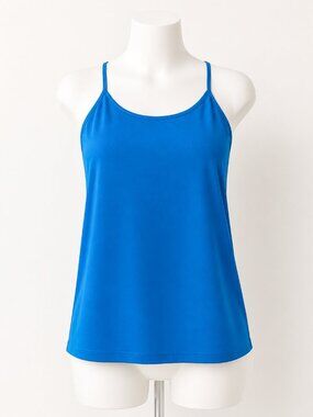 Candy Camisole with Adjustable Straps Blue Size 1X-3X EUC